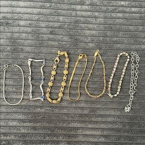 Elegant Gold and Silver Bracelet Set. Costume jewelry